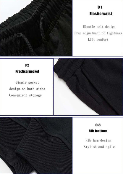 PUAIA Print Men's Pants Autumn/Winter New Sport Jogging Trousers Fitness Loose Fit Clothing Solid Color Outfit Streetwear Pants - MANDOTOS