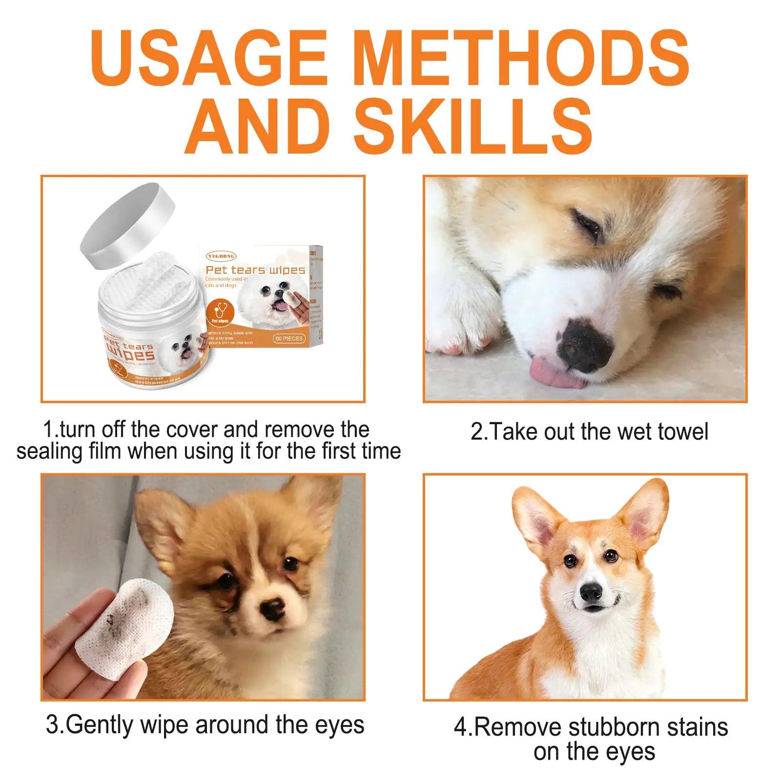 PurePaws Pet Eye Wipes - MANDOTOS
