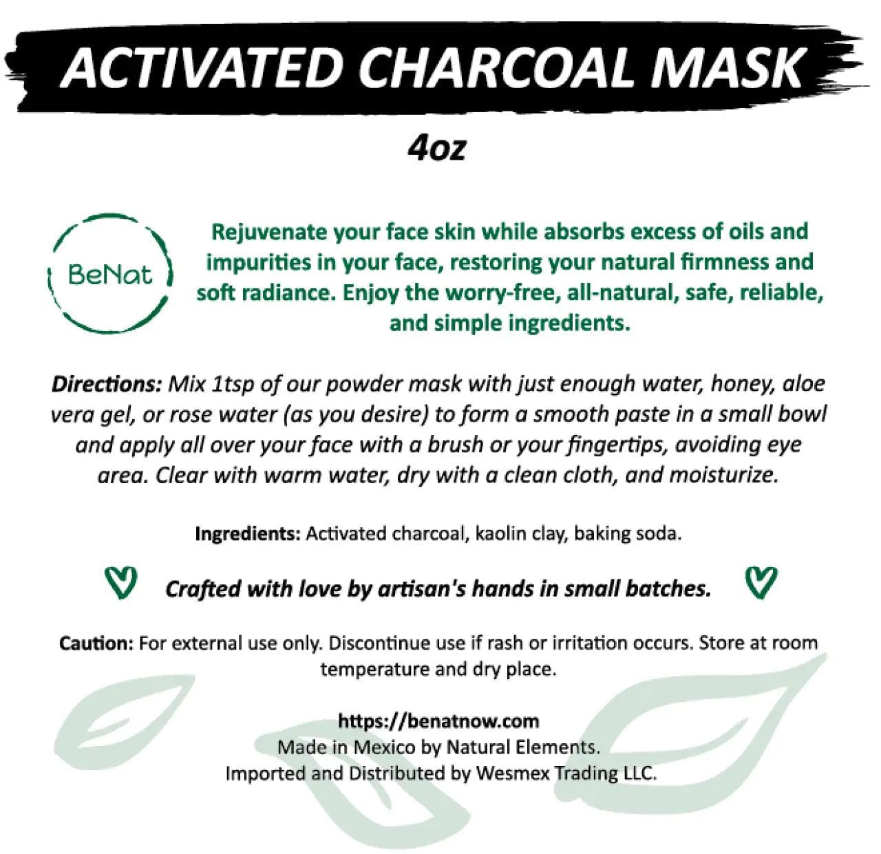 Purifying Charcoal Face Mask - MANDOTOS