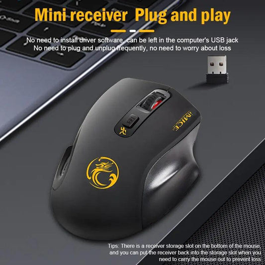 QuietFlex Wireless Mouse - MANDOTOS
