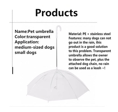 Rainwalk Pet Umbrella Leash - MANDOTOS