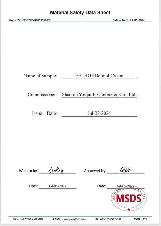 Retinol Anti Aging Wrinkle Removal Skin Firming Cream, EELHOE Retinol Cream Anti-Aging With Hyaluronic Acid And Vitamin - MANDOTOS