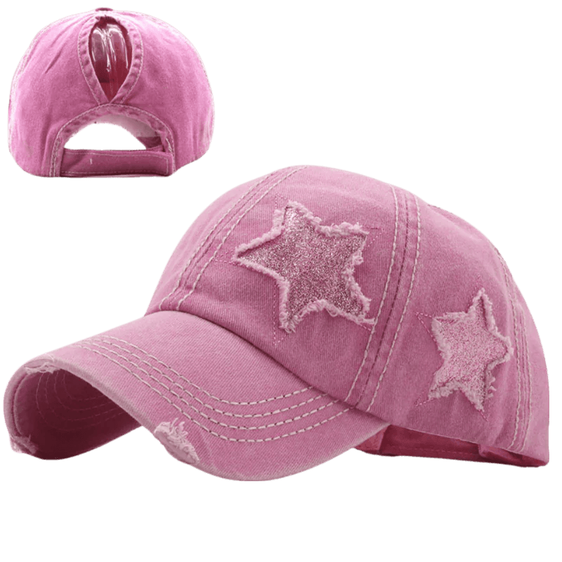 Star Denim Baseball Cap - MANDOTOS