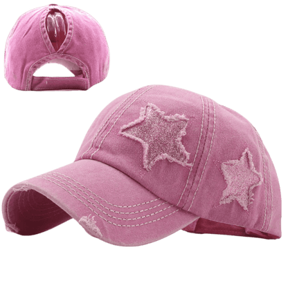 Star Denim Baseball Cap - MANDOTOS