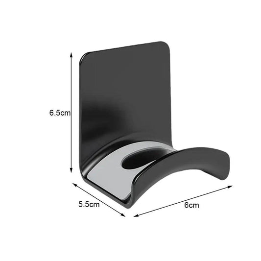 Universal headphone stand and wall mount hanger for gaming earphones, made of plastic, supports under-desk headset storage.