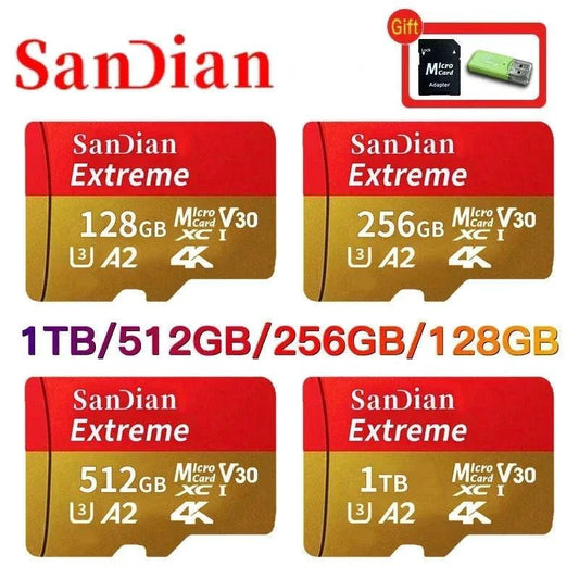 High-speed Shop1103660072 512GB micro SD card with large capacity, suitable for PC, phone, camera, and Mac devices.