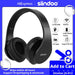 Siindoo JH-812 Black Bluetooth Headphone Foldable Stereo Music Earphones FM and Support SD Card with Mic for Mobile Samsung PC - MANDOTOS