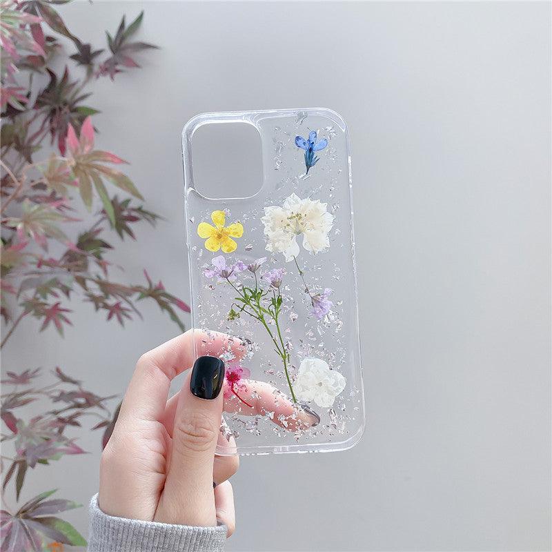 Silver Foil Dried Flowers For Mobile Phone Cases Epoxy Transparent - MANDOTOS