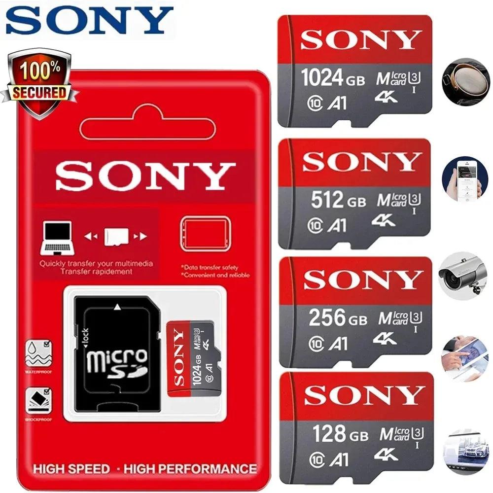 SONY Micro SD TF Card Mini 1TB Memory Card Class 128GB 256GB High Speed Cartao De Memoria Flash Memory TF Mecard C10 For Xiao Mi - MANDOTOS