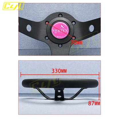 Sports Leather Steering Wheel - MANDOTOS