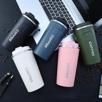 Stainless Steel Smart Coffee Tumbler Thermos Cup with Intelligent Temperature Display Portable Travel Mug 380ml 510ml - MANDOTOS