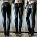 Steampunk Leather Skinny Pants - MANDOTOS