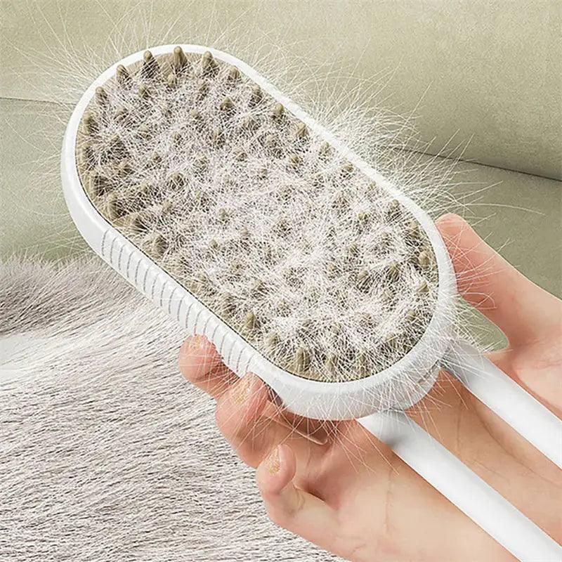 Steamy Pet Grooming Brush - MANDOTOS