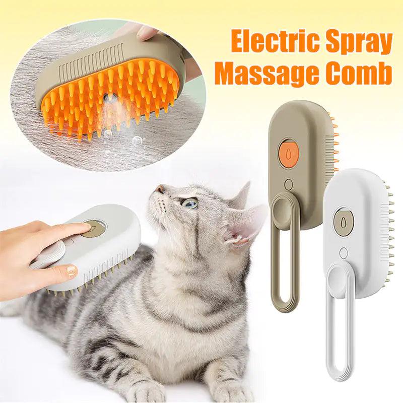 Steamy Pet Grooming Brush - MANDOTOS