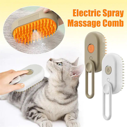 Steamy Pet Grooming Brush - MANDOTOS