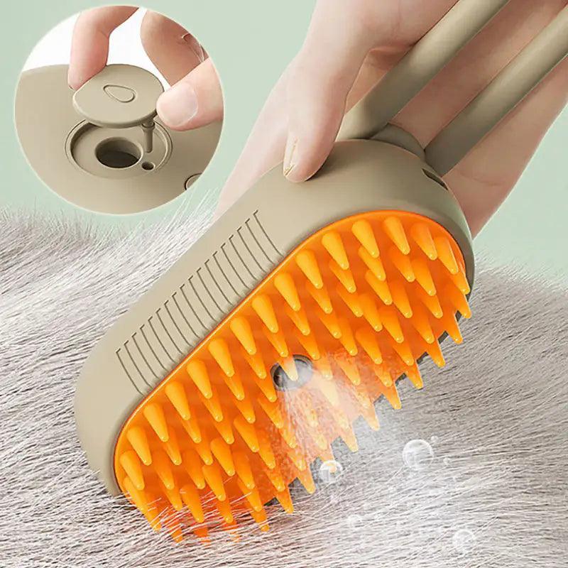 Steamy Pet Grooming Brush - MANDOTOS