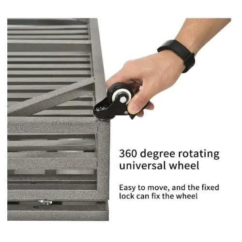 Sturdy Canine Kennel with Roof and Windows - MANDOTOS