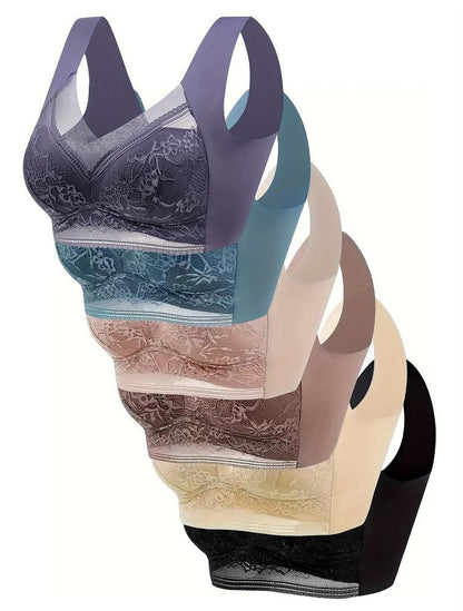 Summer Ice Silk Seamless Bras One Ladies - MANDOTOS