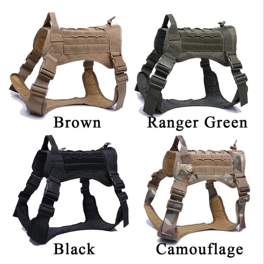 Tactical Control Dog Harness with Leash - MANDOTOS