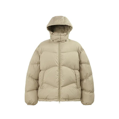 Thin And Portable Puff Down Jacket Solid Color Hooded - MANDOTOS