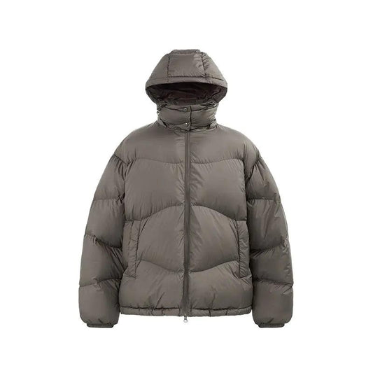 Thin And Portable Puff Down Jacket Solid Color Hooded - MANDOTOS