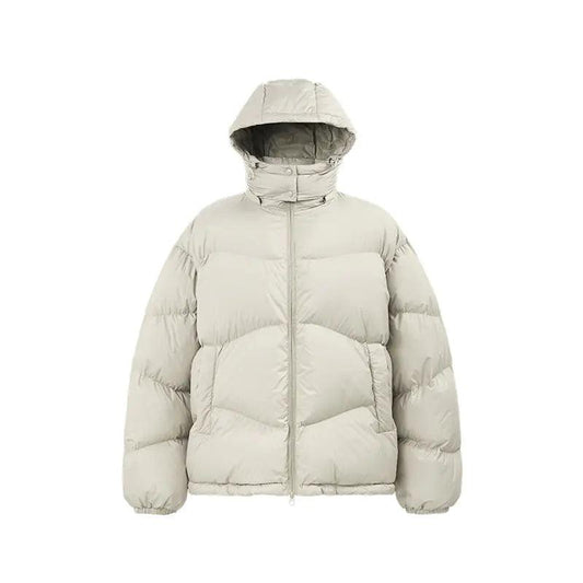 Thin And Portable Puff Down Jacket Solid Color Hooded - MANDOTOS