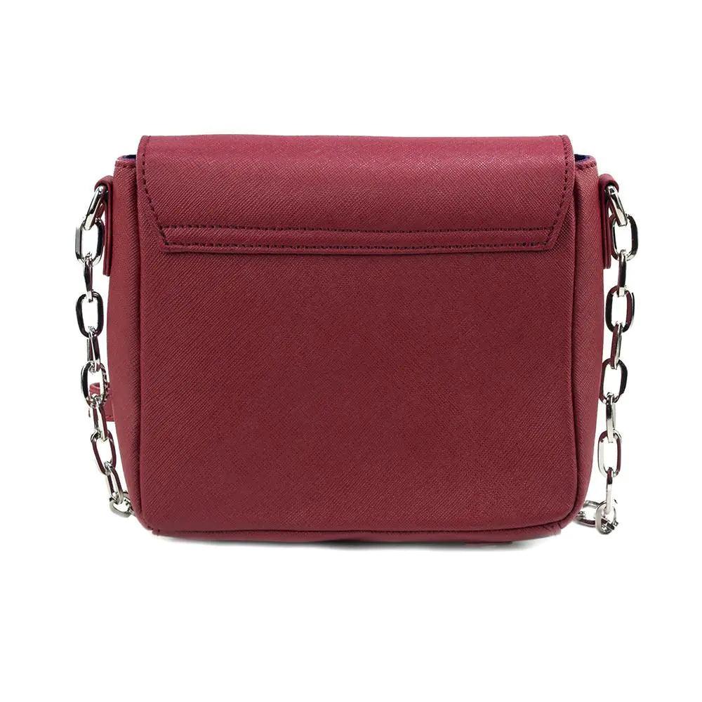 Tiny Leather Handbag -Cabernet - MANDOTOS