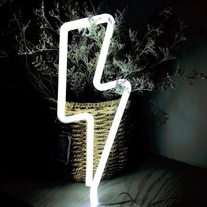 USB/Battery LED Neon Lightning Sign - MANDOTOS