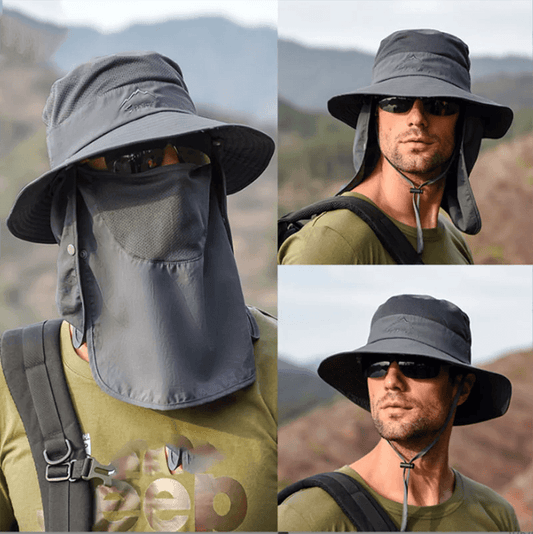 UV Defense Wide Brim Hat for Outdoor Adventures - MANDOTOS