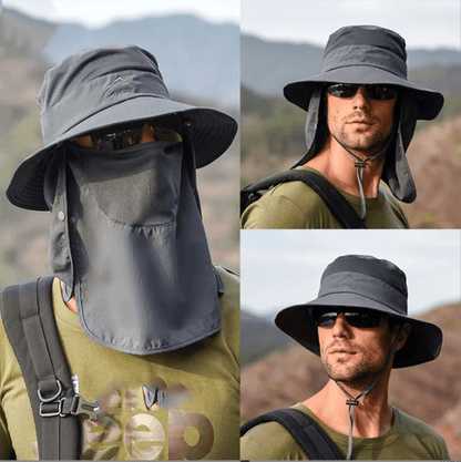 UV Defense Wide Brim Hat for Outdoor Adventures - MANDOTOS