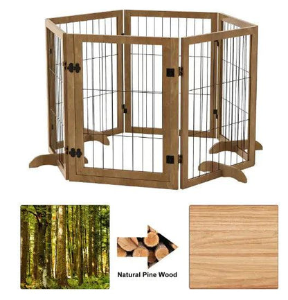 WideSpan 144" Pet Gate with Door - MANDOTOS