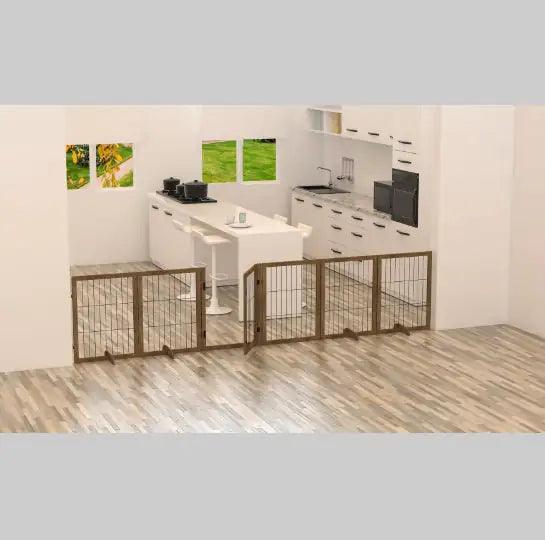 WideSpan 144" Pet Gate with Door - MANDOTOS