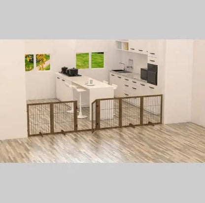 WideSpan 144" Pet Gate with Door - MANDOTOS