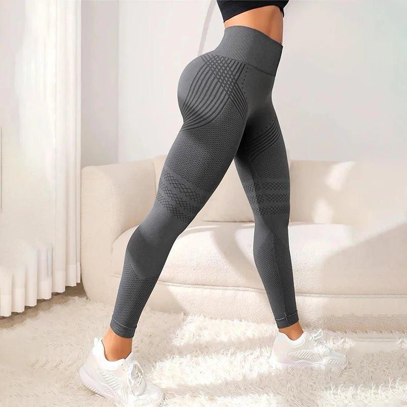 Women Fitness Leggings High Waist Seamless Leggings Sportswear Breathable Feamle Workout Legging - MANDOTOS