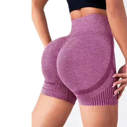 Women Yoga Shorts High Waist Workout Shorts Fitness Yoga Lift Butt Fitness Ladies Yoga Gym Running Short Pants Sportswear - MANDOTOS