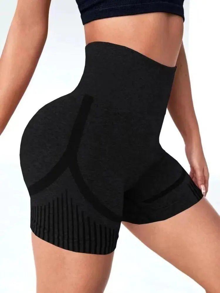 Women Yoga Shorts High Waist Workout Shorts Fitness Yoga Lift Butt Fitness Ladies Yoga Gym Running Short Pants Sportswear - MANDOTOS