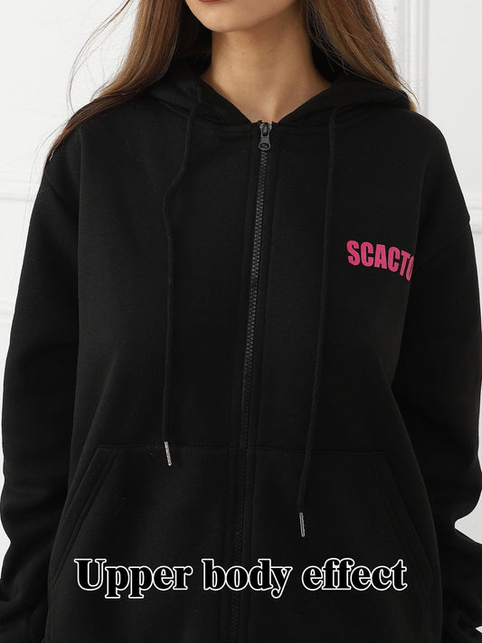 Women's Long Sleeved Hoodie Set - MANDOTOS