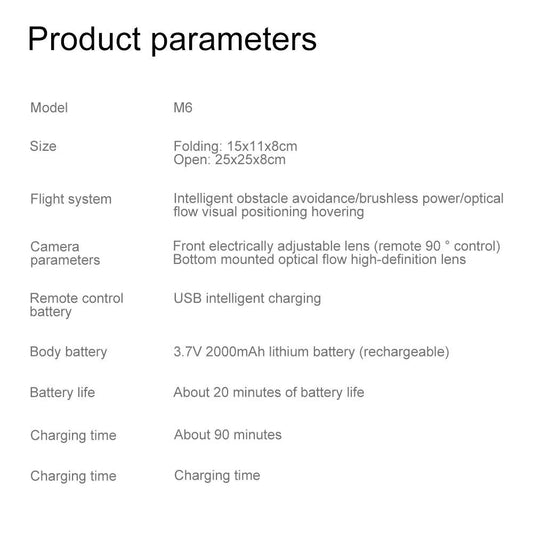 Xiaomi Mijia M6 Drone 8K Professional HD Camera Drones 5G WIFI FPV Video 4k UAV With screen Remote control RC Quadcopter Dron - MANDOTOS