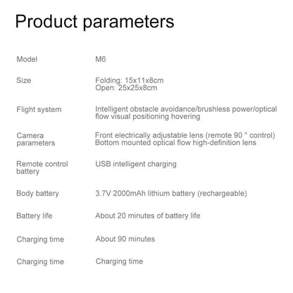 Xiaomi Mijia M6 Drone 8K Professional HD Camera Drones 5G WIFI FPV Video 4k UAV With screen Remote control RC Quadcopter Dron - MANDOTOS