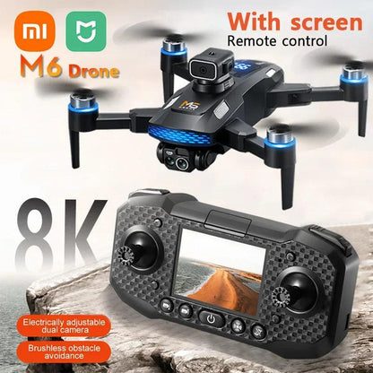 Xiaomi Mijia M6 Drone 8K Professional HD Camera Drones 5G WIFI FPV Video 4k UAV With screen Remote control RC Quadcopter Dron - MANDOTOS