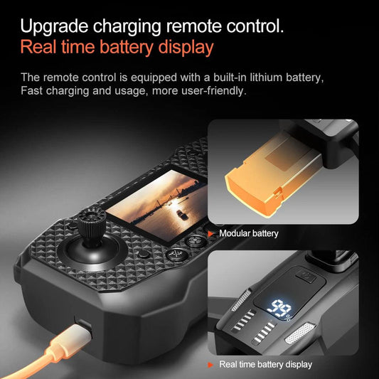 Xiaomi Mijia M6 Drone 8K Professional HD Camera Drones 5G WIFI FPV Video 4k UAV With screen Remote control RC Quadcopter Dron - MANDOTOS