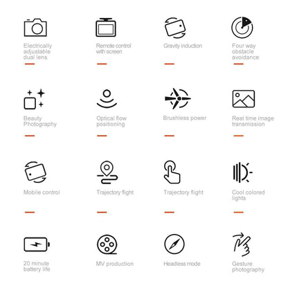 Xiaomi Mijia M6 Drone 8K Professional HD Camera Drones 5G WIFI FPV Video 4k UAV With screen Remote control RC Quadcopter Dron - MANDOTOS