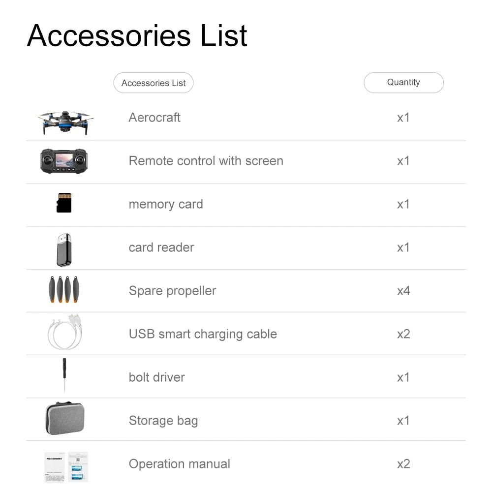 Xiaomi Mijia M6 Drone 8K Professional HD Camera Drones 5G WIFI FPV Video 4k UAV With screen Remote control RC Quadcopter Dron - MANDOTOS