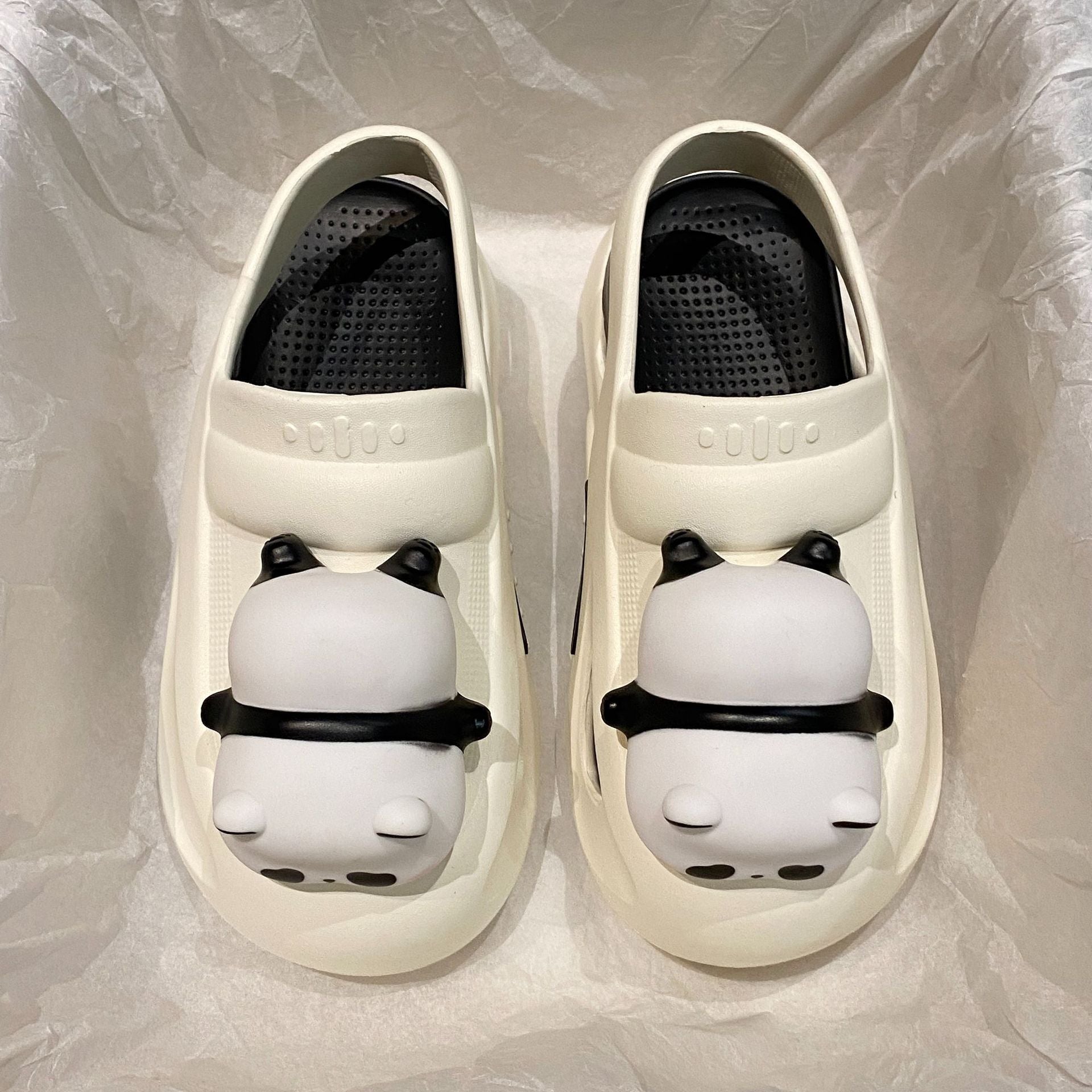 Cute Slipper With Panda Lamp Summer Sandals Femme Light Funny Woman Slippers Shoes Women - MANDOTOS