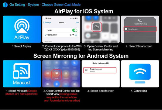 10/11.26 inch Dash Cam 4K Car DVR Wireless Carplay & Android Auto GPS Navigation Video Recorder Dashboard Dual Lens Wifi FM AUX - MANDOTOS