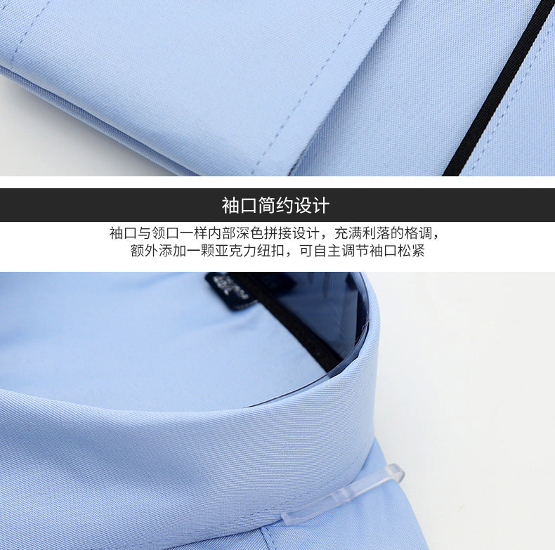 Slim-fit Business Dress Men's Shirt Fashionable Printed Thin Casual Shirt Youth Long-sleeved Fashionable All-match Top for Men