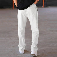 Men's Trousers Sports Casual Loose Straight Pants With Drawstring Design Clothing - MANDOTOS