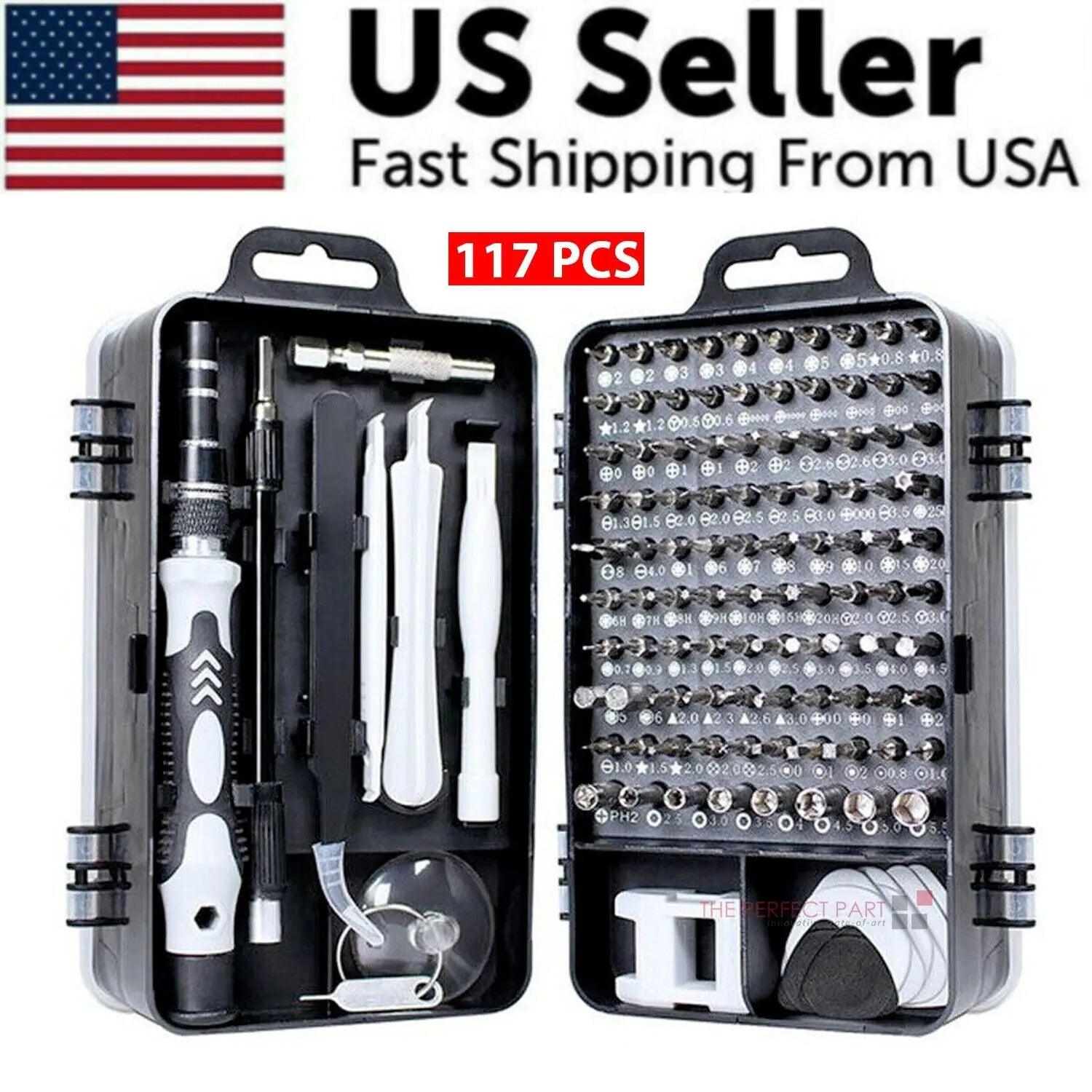117-Piece Magnetic Screwdriver Kit for iPhone & MacBook - MANDOTOS
