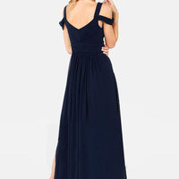 Long Floor Length Elegant Greek Style Pleated Dress