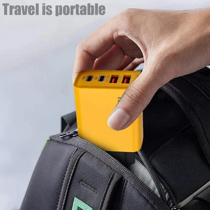 120W Fast Charging 4 Ports Mobile Phone Charger QC3.0 USB Type C Chargers Dual PD Wall Adapter EU/US/UK Plug for iPhone15 Xiaomi - MANDOTOS